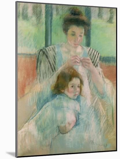 Mother and Child-Mary Cassatt-Mounted Giclee Print