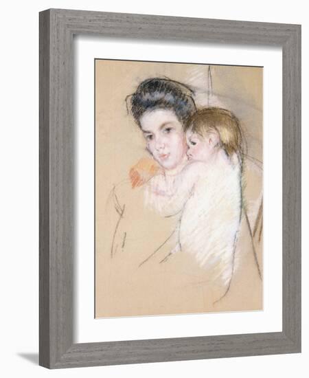 Mother and Child-Mary Cassatt-Framed Giclee Print