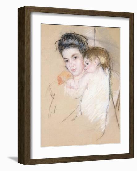 Mother and Child-Mary Cassatt-Framed Giclee Print