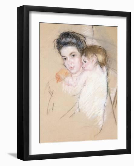 Mother and Child-Mary Cassatt-Framed Giclee Print
