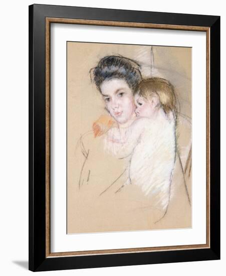 Mother and Child-Mary Cassatt-Framed Giclee Print