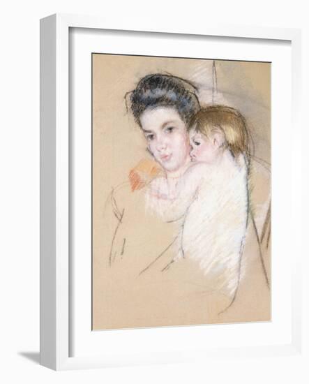 Mother and Child-Mary Cassatt-Framed Giclee Print