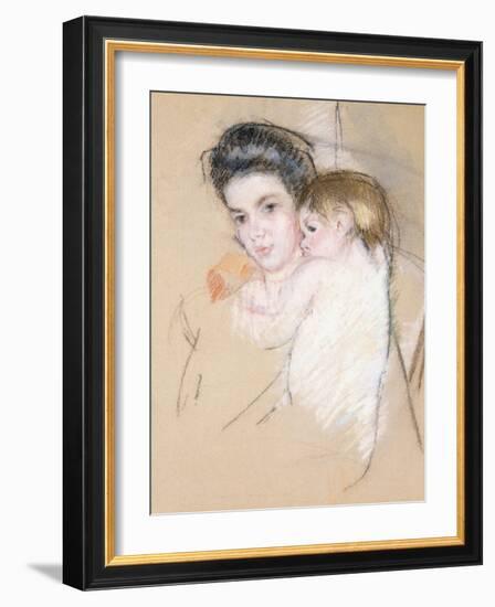 Mother and Child-Mary Cassatt-Framed Giclee Print