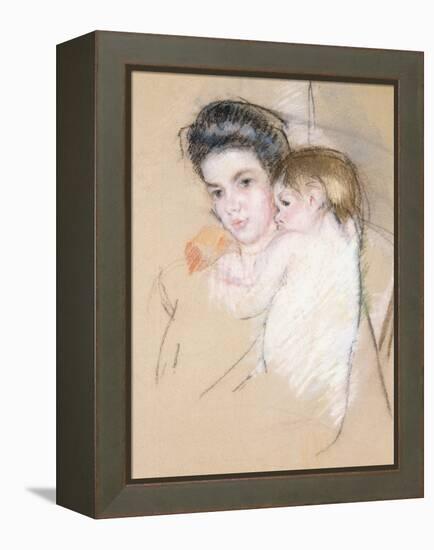 Mother and Child-Mary Cassatt-Framed Premier Image Canvas