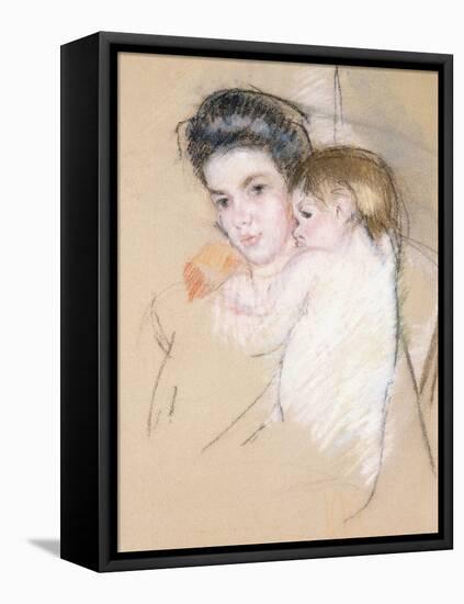 Mother and Child-Mary Cassatt-Framed Premier Image Canvas