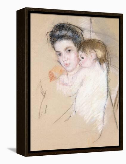 Mother and Child-Mary Cassatt-Framed Premier Image Canvas