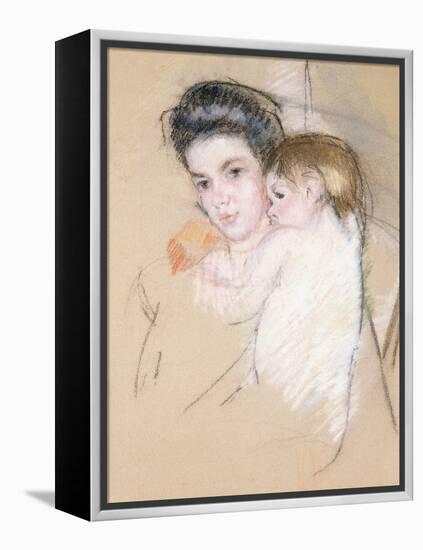 Mother and Child-Mary Cassatt-Framed Premier Image Canvas