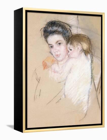 Mother and Child-Mary Cassatt-Framed Premier Image Canvas