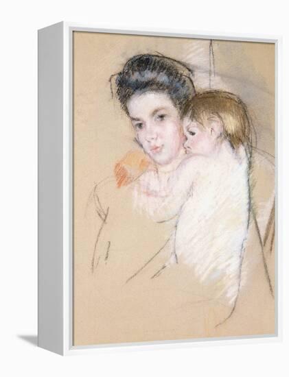 Mother and Child-Mary Cassatt-Framed Premier Image Canvas