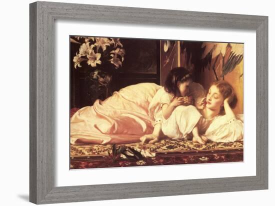 Mother and Child-Frederick Leighton-Framed Art Print