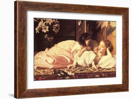 Mother and Child-Frederick Leighton-Framed Art Print