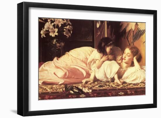 Mother and Child-Frederick Leighton-Framed Art Print