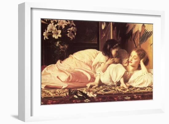 Mother and Child-Frederick Leighton-Framed Art Print