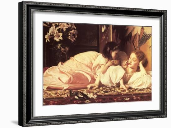 Mother and Child-Frederick Leighton-Framed Art Print