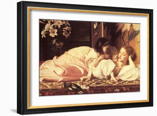 Mother and Child-Frederick Leighton-Framed Art Print