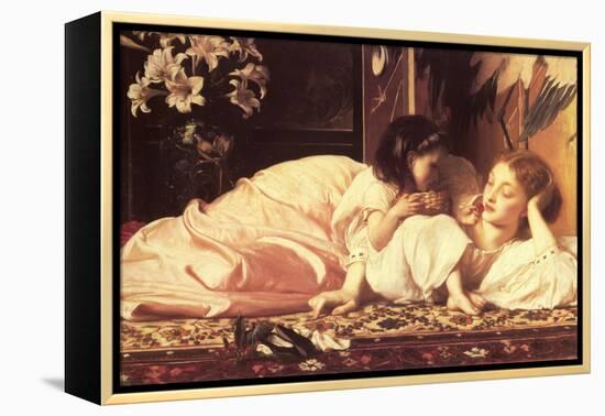 Mother and Child-Frederick Leighton-Framed Stretched Canvas