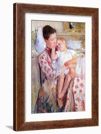 Mother and Child-Mary Cassatt-Framed Art Print