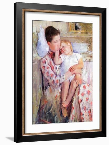 Mother and Child-Mary Cassatt-Framed Art Print