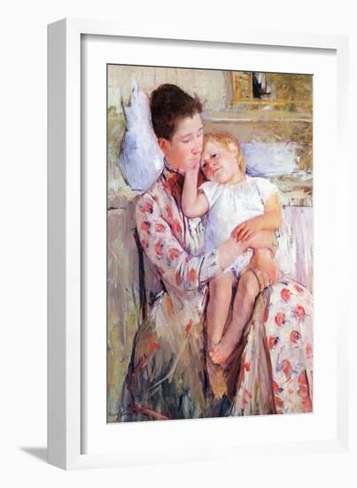 Mother and Child-Mary Cassatt-Framed Art Print