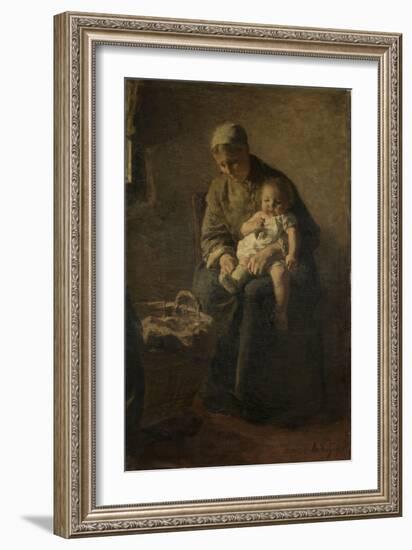 Mother and Child-Albert Neuhuys-Framed Art Print