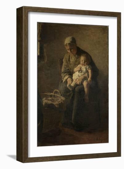 Mother and Child-Albert Neuhuys-Framed Art Print