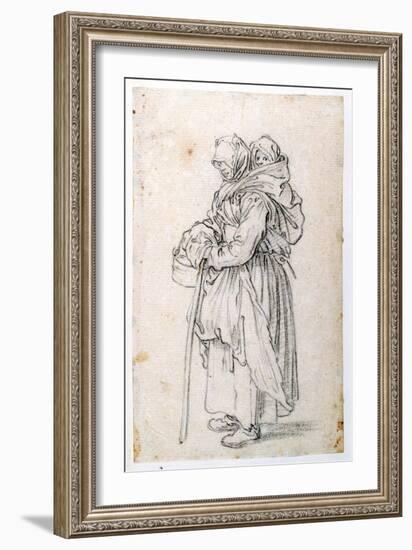 Mother and Child-Jacques Callot-Framed Giclee Print