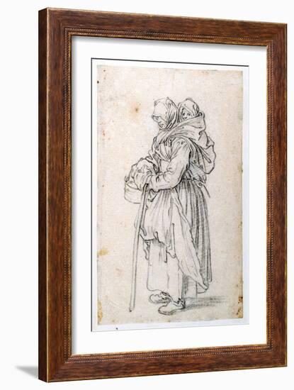 Mother and Child-Jacques Callot-Framed Giclee Print