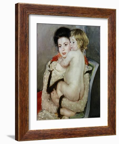 Mother and Child-Mary Cassatt-Framed Giclee Print