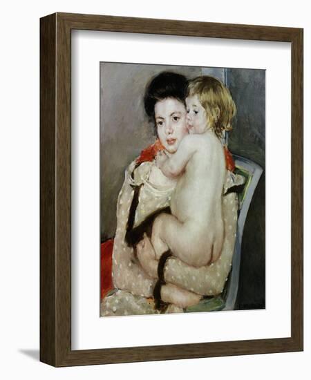 Mother and Child-Mary Cassatt-Framed Premium Giclee Print