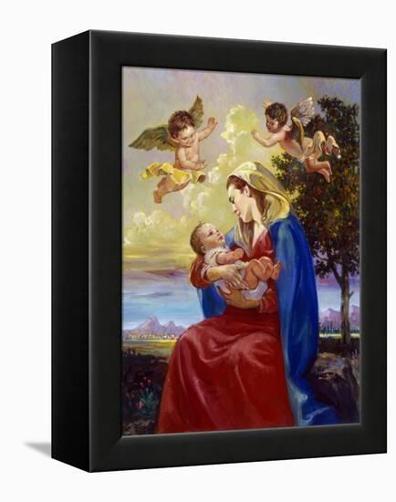 Mother and Child-Hal Frenck-Framed Premier Image Canvas