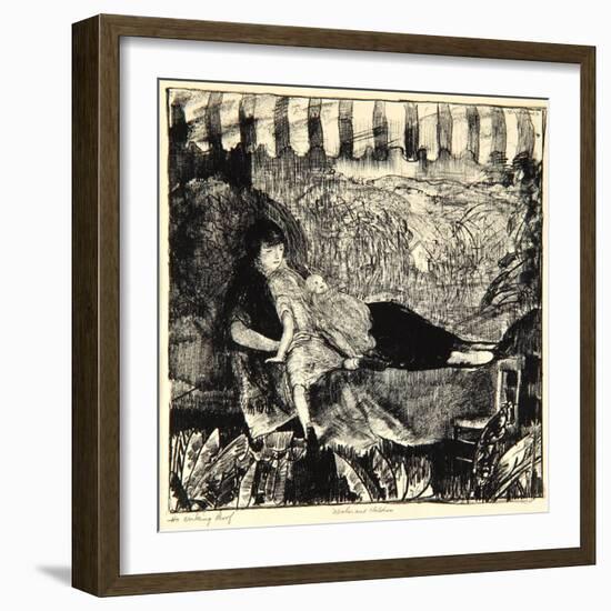 Mother and Children, 1916-George Wesley Bellows-Framed Giclee Print