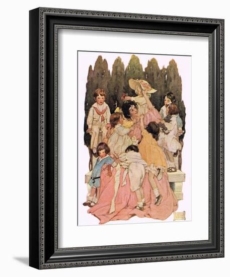 Mother and Children, from 'A Child's Garden of Verses' by Robert Louis Stevenson, Published 1885-Jessie Willcox-Smith-Framed Giclee Print