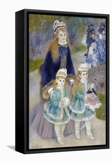 Mother and Children (La Promenade)-Pierre-Auguste Renoir-Framed Premier Image Canvas