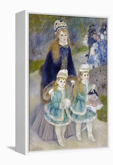 Mother and Children (La Promenade)-Pierre-Auguste Renoir-Framed Premier Image Canvas