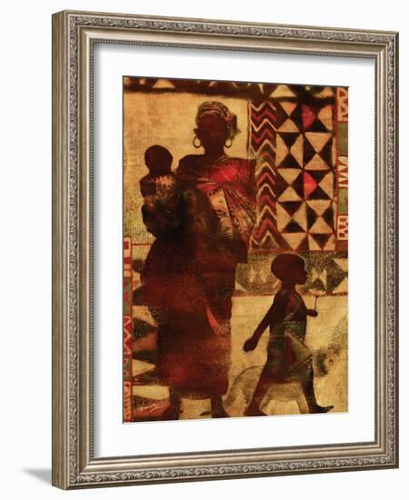 Mother and Children-Eric Yang-Framed Art Print