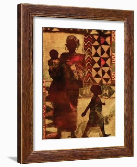 Mother and Children-Eric Yang-Framed Art Print