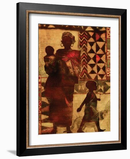 Mother and Children-Eric Yang-Framed Art Print