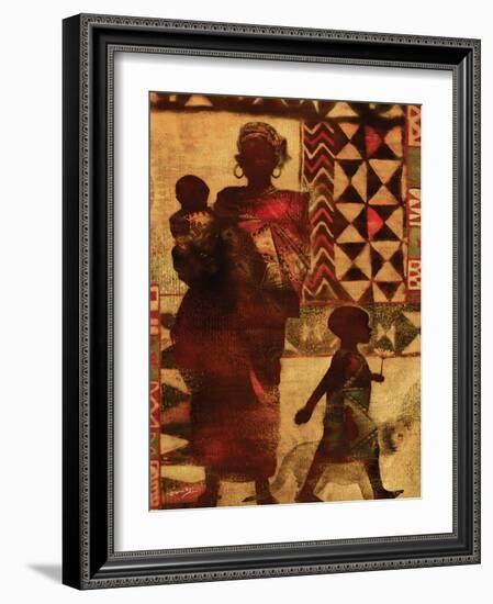 Mother and Children-Eric Yang-Framed Art Print