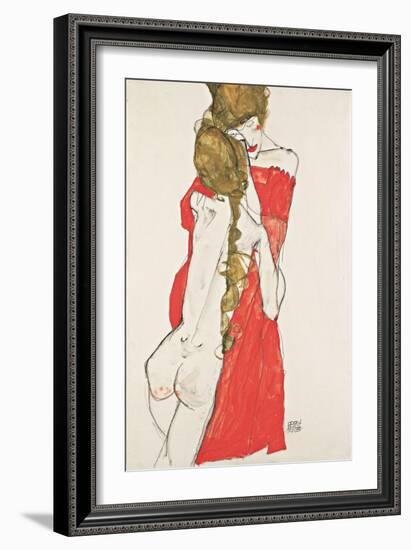 Mother and Daughter, 1913-Egon Schiele-Framed Giclee Print