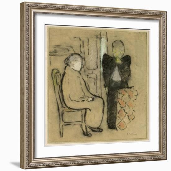 Mother and Daughter, C.1892-Edouard Vuillard-Framed Giclee Print