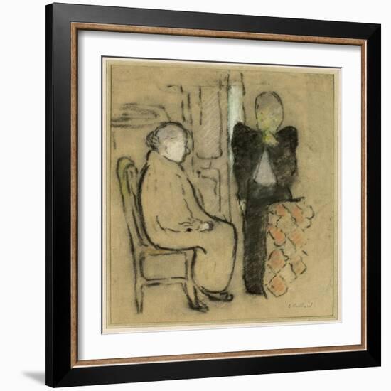 Mother and Daughter, C.1892-Edouard Vuillard-Framed Giclee Print