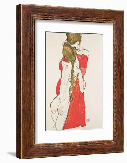 Mother and Daughter-Egon Schiele-Framed Giclee Print