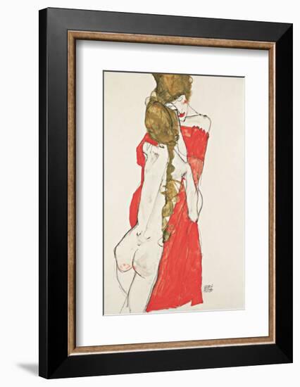 Mother and Daughter-Egon Schiele-Framed Giclee Print