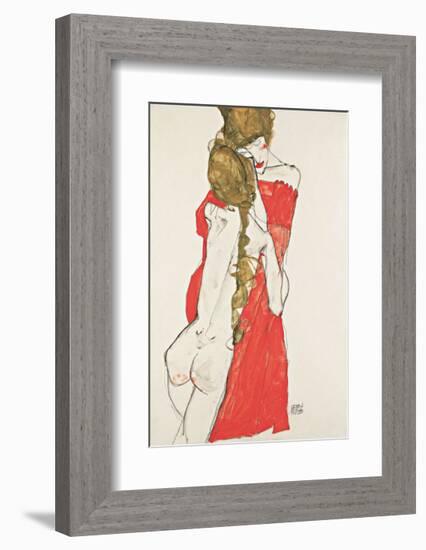Mother and Daughter-Egon Schiele-Framed Giclee Print