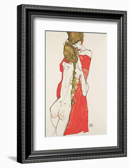 Mother and Daughter-Egon Schiele-Framed Giclee Print