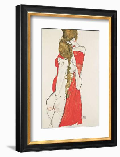 Mother and Daughter-Egon Schiele-Framed Giclee Print