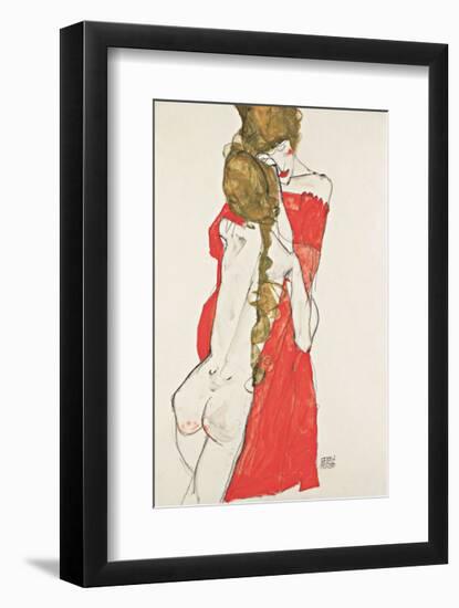 Mother and Daughter-Egon Schiele-Framed Giclee Print