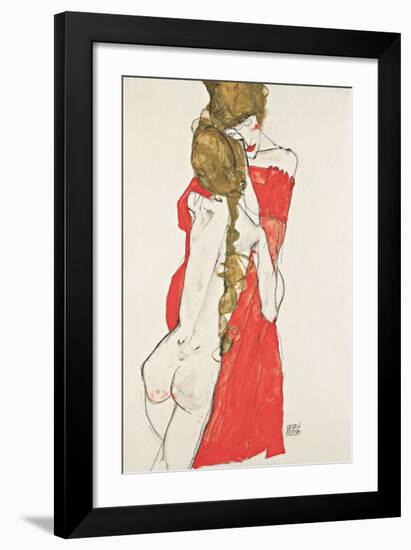 Mother and Daughter-Egon Schiele-Framed Giclee Print