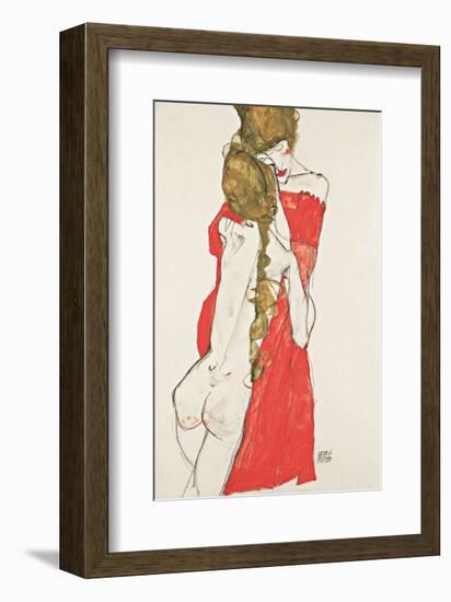 Mother and Daughter-Egon Schiele-Framed Art Print