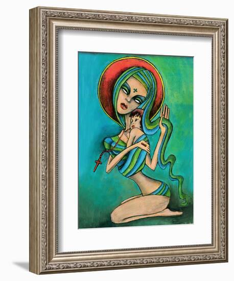 Mother and Daughter-Jami Goddess-Framed Art Print